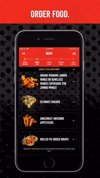 Wings Etc Screenshot 1 - AppWisp.com Wings Etc Screenshot 1 - AppWisp.com