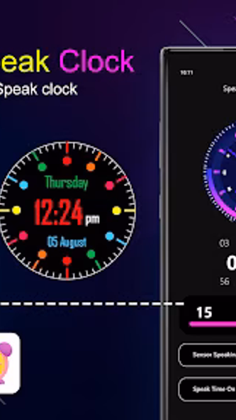 Speak Clock Smart Watch AOD Screenshot 1 - AppWisp.com Speak Clock Smart Watch AOD Screenshot 1 - AppWisp.com