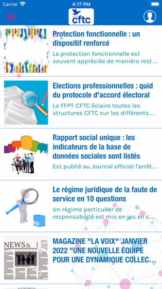 CFTC Territoriaux Screenshot 1 - AppWisp.com CFTC Territoriaux Screenshot 1 - AppWisp.com
