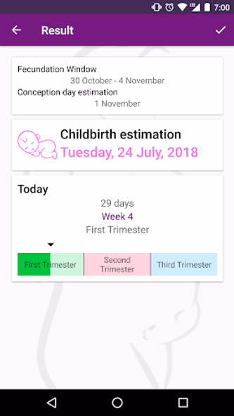Pregnancy Calculator Screenshot 4 - AppWisp.com Pregnancy Calculator Screenshot 4 - AppWisp.com