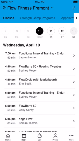 Flow Fitness Seattle Screenshot 2 - AppWisp.com Flow Fitness Seattle Screenshot 2 - AppWisp.com