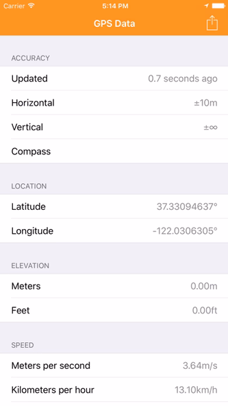GPS Data – Coordinates & Speed Screenshot 1 - AppWisp.com GPS Data – Coordinates & Speed Screenshot 1 - AppWisp.com