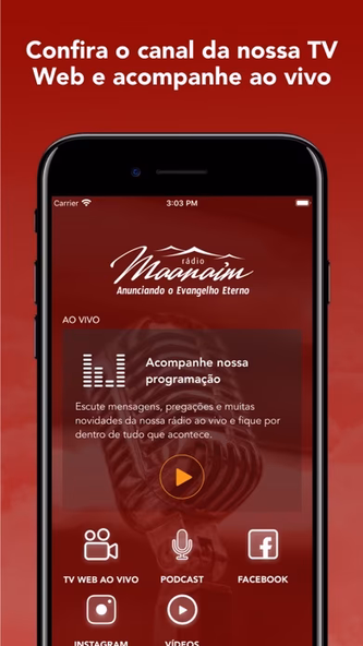 Rádio MAANAIM Screenshot 3 - AppWisp.com Rádio MAANAIM Screenshot 3 - AppWisp.com