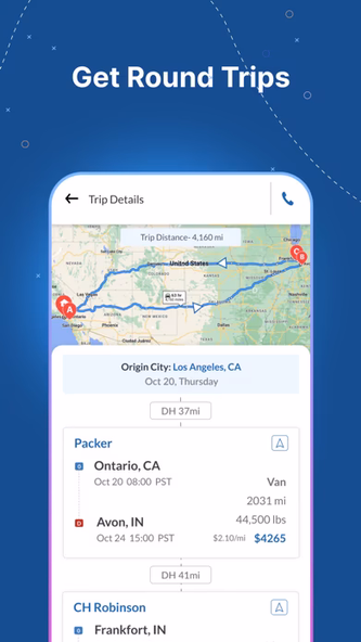 TruckBook: Maps Jobs Loads Screenshot 2 - AppWisp.com TruckBook: Maps Jobs Loads Screenshot 2 - AppWisp.com