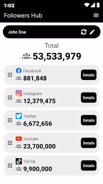 Followers Hub Screenshot 1 - AppWisp.com Followers Hub Screenshot 1 - AppWisp.com