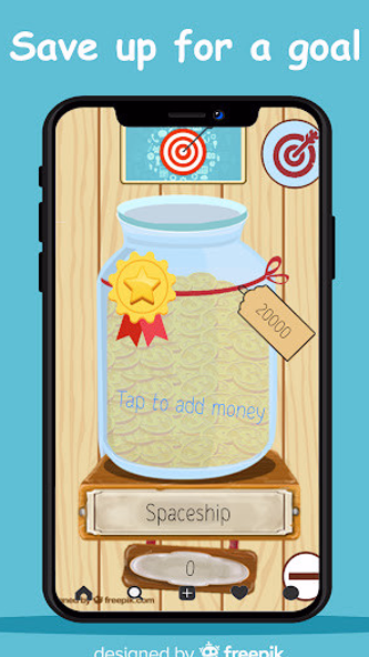 Simple piggy bank. Goals reach Screenshot 1 - AppWisp.com