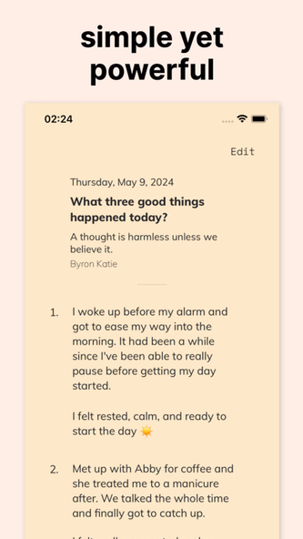 Good Things gratitude journal Screenshot 3 - AppWisp.com Good Things gratitude journal Screenshot 3 - AppWisp.com