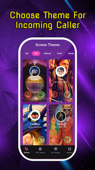 Color Call Screen: DIY Themes Screenshot 4 - AppWisp.com Color Call Screen: DIY Themes Screenshot 4 - AppWisp.com