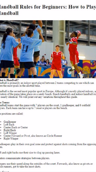 How to Play Handball Screenshot 2 - AppWisp.com How to Play Handball Screenshot 2 - AppWisp.com