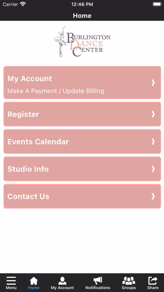 Burlington Dance Center Screenshot 2 - AppWisp.com Burlington Dance Center Screenshot 2 - AppWisp.com