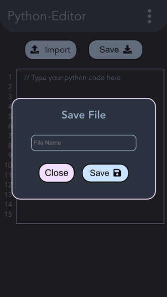 Python Editor - .py Editor Screenshot 3 - AppWisp.com Python Editor - .py Editor Screenshot 3 - AppWisp.com