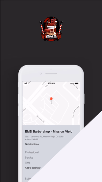 EMS Barbershop Screenshot 1 - AppWisp.com EMS Barbershop Screenshot 1 - AppWisp.com