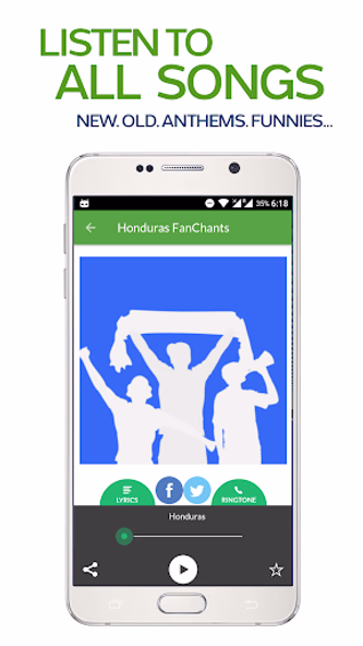 FanChants: Honduras Fans Songs Screenshot 2 - AppWisp.com FanChants: Honduras Fans Songs Screenshot 2 - AppWisp.com