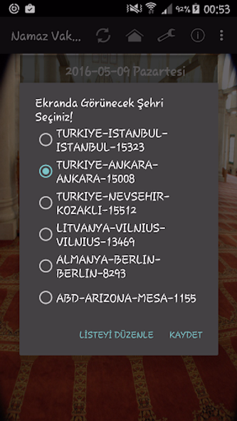 Namaz Vakitleri Screenshot 2 - AppWisp.com Namaz Vakitleri Screenshot 2 - AppWisp.com