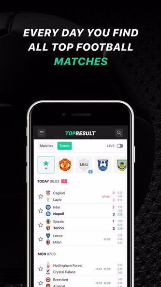 TopResult: Live Sport Scores Screenshot 4 - AppWisp.com TopResult: Live Sport Scores Screenshot 4 - AppWisp.com