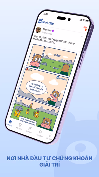 Bò và Gấu: MXH đầu tư giải trí Screenshot 2 - AppWisp.com Bò và Gấu: MXH đầu tư giải trí Screenshot 2 - AppWisp.com