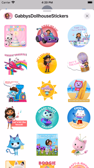 Gabby's Dollhouse Stickers Screenshot 2 - AppWisp.com Gabby's Dollhouse Stickers Screenshot 2 - AppWisp.com