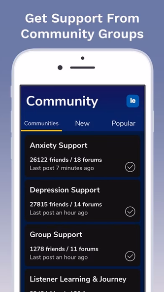 7 Cups: Online Therapy & Chat Screenshot 3 - AppWisp.com 7 Cups: Online Therapy & Chat Screenshot 3 - AppWisp.com