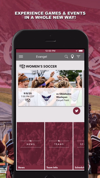 Evangel University Gameday Screenshot 1 - AppWisp.com Evangel University Gameday Screenshot 1 - AppWisp.com