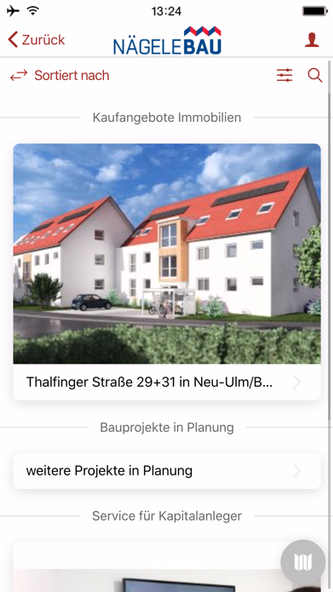 Immobilien Neu-Ulm Nägele BAU Screenshot 2 - AppWisp.com Immobilien Neu-Ulm Nägele BAU Screenshot 2 - AppWisp.com