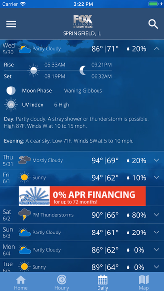 Fox Illinois Weather App Screenshot 3 - AppWisp.com Fox Illinois Weather App Screenshot 3 - AppWisp.com