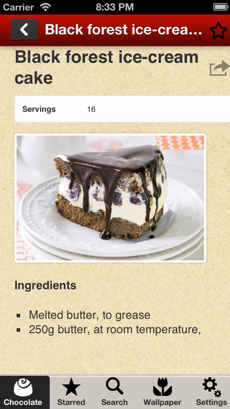 Chocolate Recipes Free Screenshot 2 - AppWisp.com Chocolate Recipes Free Screenshot 2 - AppWisp.com