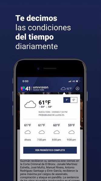 Univision 41 Nueva York Screenshot 4 - AppWisp.com Univision 41 Nueva York Screenshot 4 - AppWisp.com