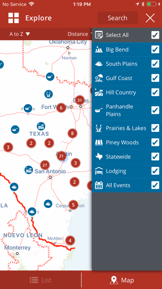 Tour Texas Screenshot 3 - AppWisp.com Tour Texas Screenshot 3 - AppWisp.com