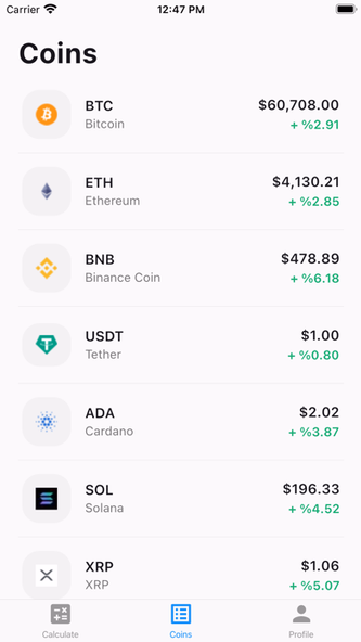 Crypto Coins Calculator Screenshot 4 - AppWisp.com Crypto Coins Calculator Screenshot 4 - AppWisp.com