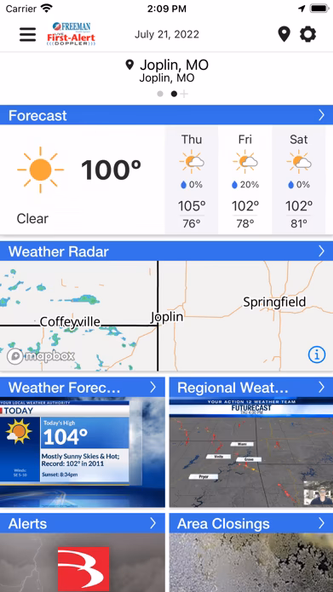 Weather KSN16 KODE12 Screenshot 1 - AppWisp.com Weather KSN16 KODE12 Screenshot 1 - AppWisp.com