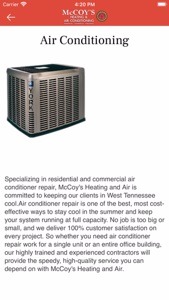 McCoy's HVAC Screenshot 4 - AppWisp.com McCoy's HVAC Screenshot 4 - AppWisp.com