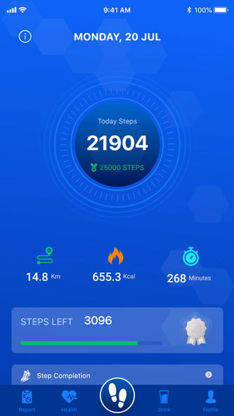 Pedometer: Step counter Screenshot 1 - AppWisp.com