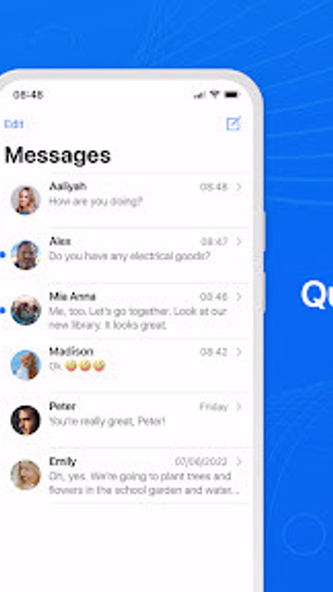 Messages Phone 15 - OS 17 Msg Screenshot 3 - AppWisp.com Messages Phone 15 - OS 17 Msg Screenshot 3 - AppWisp.com