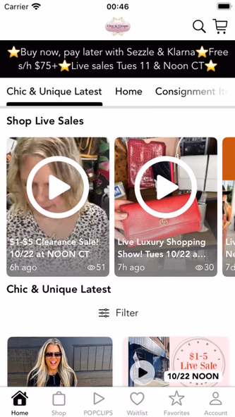 Chic and Unique Screenshot 2 - AppWisp.com Chic and Unique Screenshot 2 - AppWisp.com