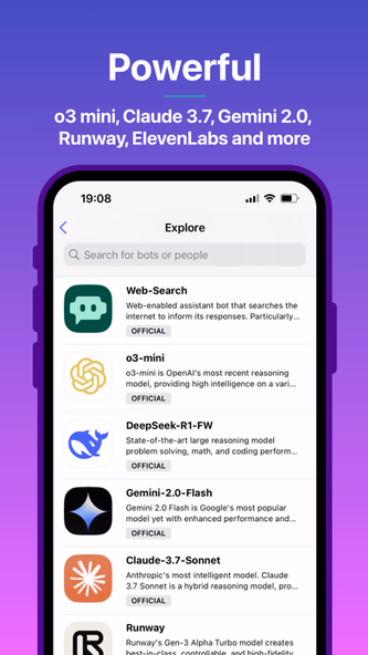 Poe – Fast AI Chat Screenshot 2 - AppWisp.com Poe – Fast AI Chat Screenshot 2 - AppWisp.com