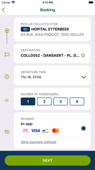 Collecto, your shared taxi Screenshot 4 - AppWisp.com Collecto, your shared taxi Screenshot 4 - AppWisp.com