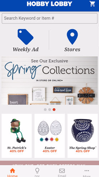 Hobby Lobby Stores Screenshot 1 - AppWisp.com Hobby Lobby Stores Screenshot 1 - AppWisp.com
