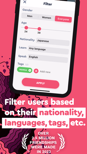 Make Japanese Friends−Langmate Screenshot 3 - AppWisp.com Make Japanese Friends−Langmate Screenshot 3 - AppWisp.com