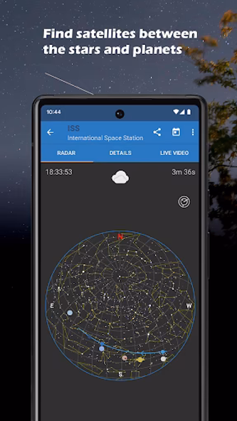 ISS Detector Satellite Tracker Screenshot 2 - AppWisp.com ISS Detector Satellite Tracker Screenshot 2 - AppWisp.com