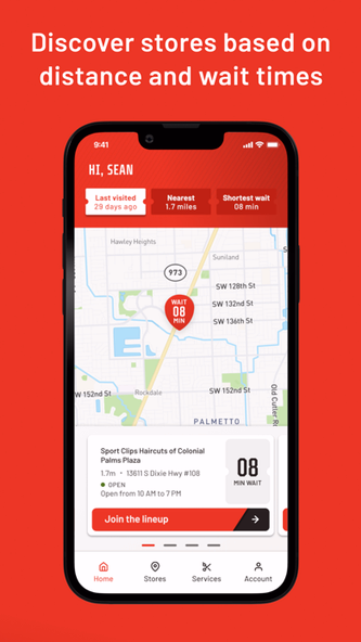 Sport Clips Haircuts Check In Screenshot 1 - AppWisp.com Sport Clips Haircuts Check In Screenshot 1 - AppWisp.com