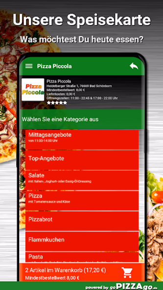 Pizza Piccola Bad Schönborn Screenshot 4 - AppWisp.com Pizza Piccola Bad Schönborn Screenshot 4 - AppWisp.com