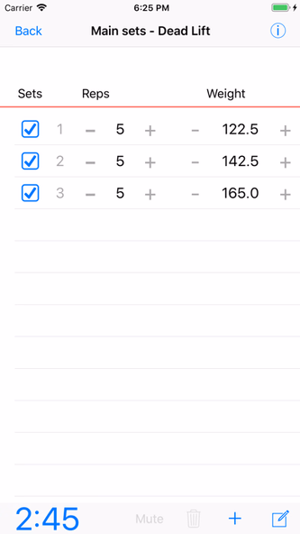 5/3/1 Workout logger - 531 Screenshot 1 - AppWisp.com 5/3/1 Workout logger - 531 Screenshot 1 - AppWisp.com