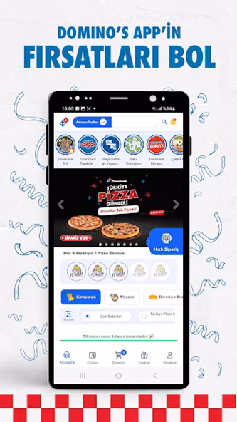 Domino's Pizza Turkey Screenshot 1 - AppWisp.com Domino's Pizza Turkey Screenshot 1 - AppWisp.com