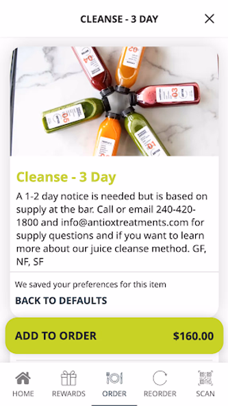 Antiox Juice Bar Screenshot 3 - AppWisp.com Antiox Juice Bar Screenshot 3 - AppWisp.com