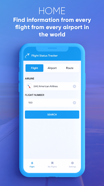 Flight Status Tracker: Live Pl Screenshot 1 - AppWisp.com Flight Status Tracker: Live Pl Screenshot 1 - AppWisp.com