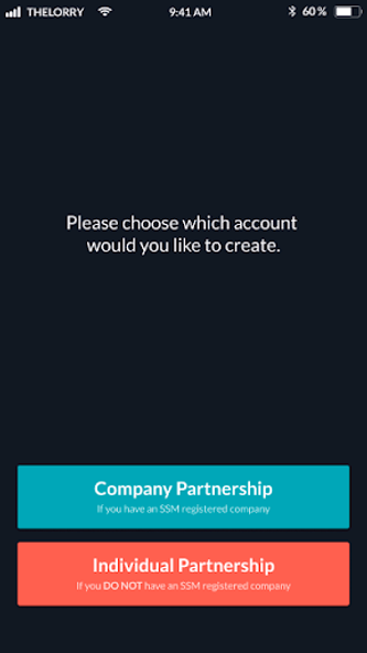TheLorry - Partner App Screenshot 1 - AppWisp.com TheLorry - Partner App Screenshot 1 - AppWisp.com