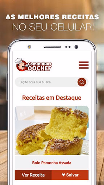 Comidinhas do Chef - Receitas Screenshot 1 - AppWisp.com Comidinhas do Chef - Receitas Screenshot 1 - AppWisp.com