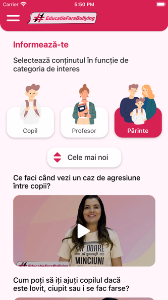 Educație fără bullying Screenshot 4 - AppWisp.com Educație fără bullying Screenshot 4 - AppWisp.com