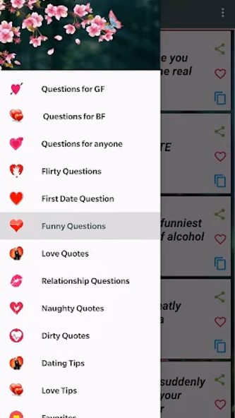 Romantic Questions to ask Screenshot 1 - AppWisp.com Romantic Questions to ask Screenshot 1 - AppWisp.com