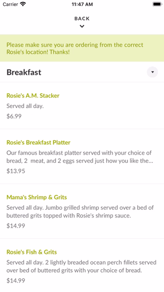 Rosie's Coffee Cafe Screenshot 3 - AppWisp.com Rosie's Coffee Cafe Screenshot 3 - AppWisp.com